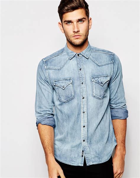 replay denim|replay denim shirt.